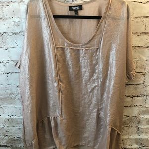 Isabel Toledo Lane Bryant Gold Blouse 18/20